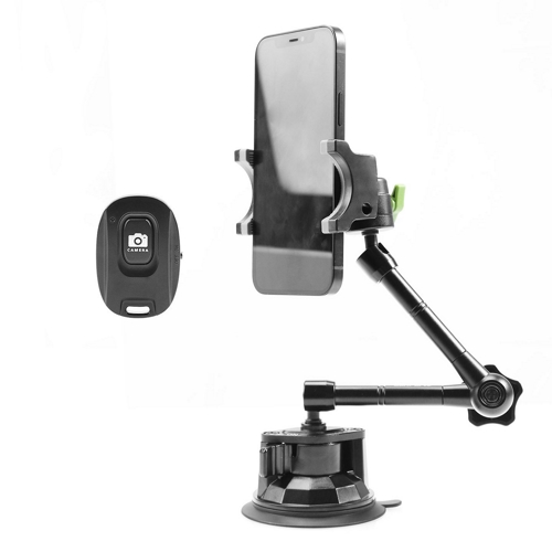 Soporte de brazo articulado para celular con ventosa con control remoto Bluetooth, VMA-01B